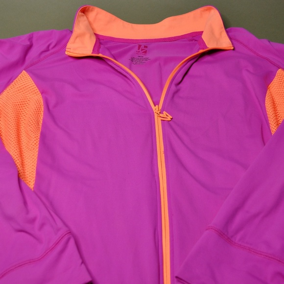 Lane Bryant Active Wear Purple/Orange Jacket - Picture 7 of 7